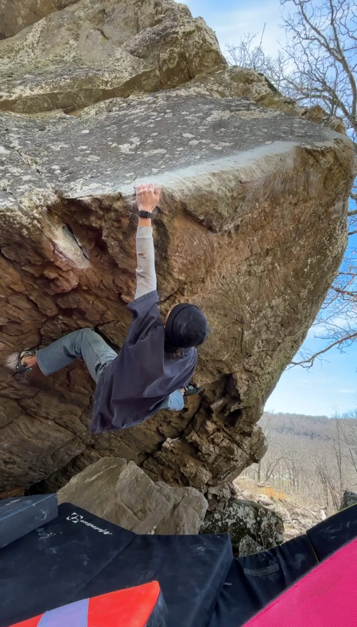Caden climbing 2